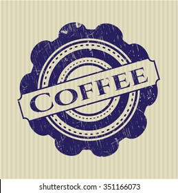 Sello de goma para café