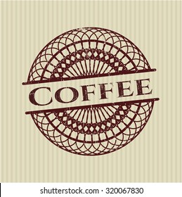 Coffee rubber stamp