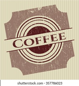 Coffee rubber stamp