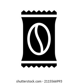 Coffee Sachet icon isolated on white background