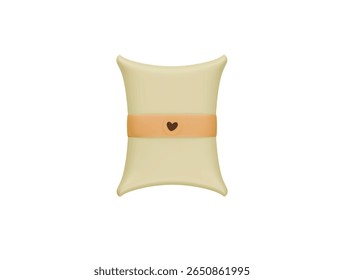  ícone de saco de café renderização de ilustração 3d