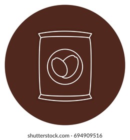 coffee sack isolated icon