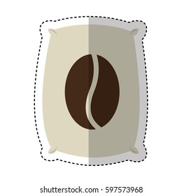 coffee sack isolated icon vector illustration design