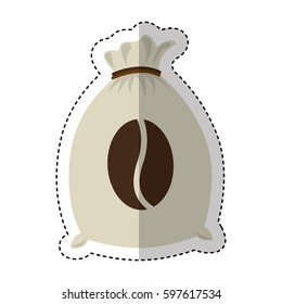coffee sack isolated icon vector illustration design