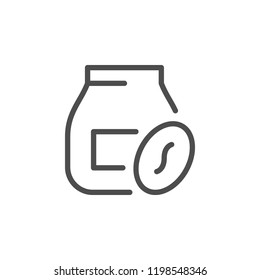 Coffee sack line icon