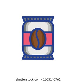 coffee sack product isolated icon vector illustration design