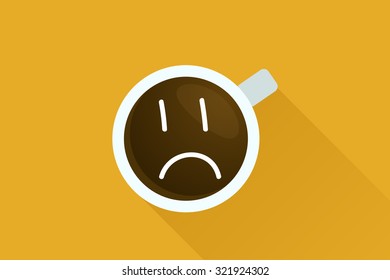Coffee & sad face