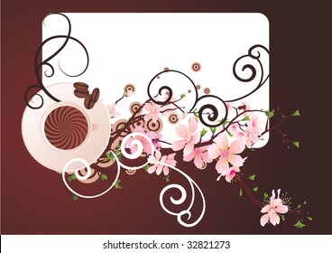coffee and sakura