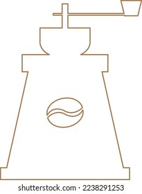 Coffee Scale Icon Outline Vektorgrafik
