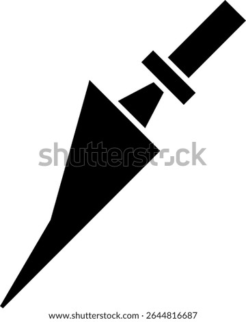 Coffee Scoop Glyph Vector Icon Design