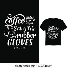 COFFEE SCRUBS AND RUBBER GLOVES