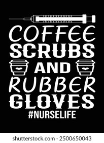 Coffee scrubs and rubbers gloves