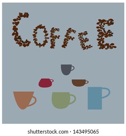 Coffee seamless background