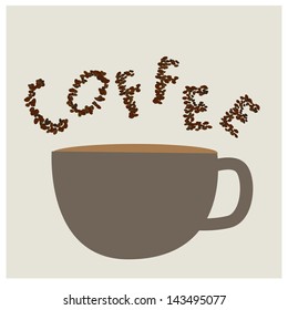 Coffee seamless background