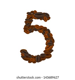 Coffee seamless background number with media icons