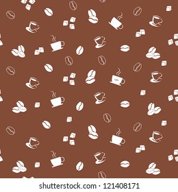 Coffee seamless pattern