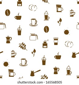 coffee seamless pattern