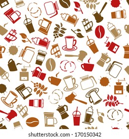 coffee seamless pattern