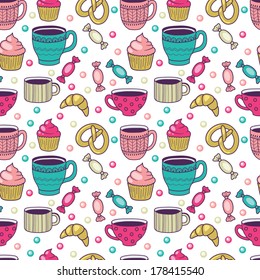 Coffee seamless pattern