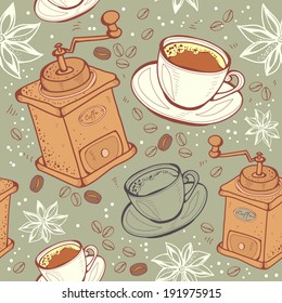 Coffee seamless, pattern