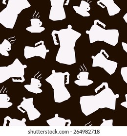 coffee seamless pattern