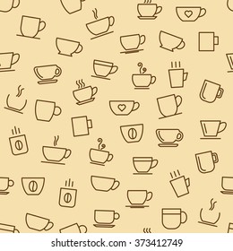 coffee seamless pattern