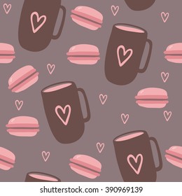 Coffee seamless pattern