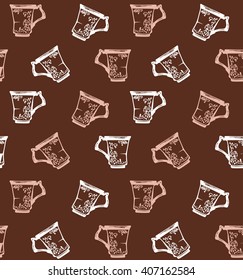 Coffee seamless pattern