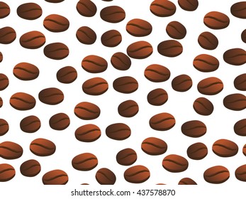 coffee, seamless texture of coffee, coffee beans