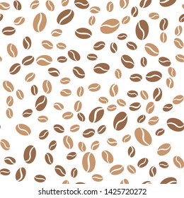 Coffee seamless vector pattern for Cup mug, restaurant or cafe menu design. 