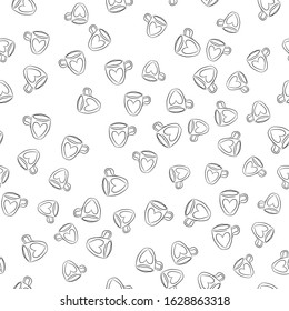 Coffee seamless vector pattern for Cup mug, restaurant or cafe menu design. 