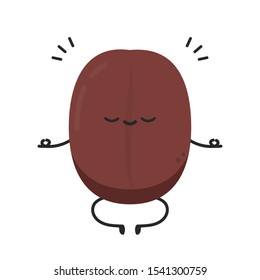 Coffee seed character design. Coffee seed vector. wallpaper.