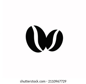Coffee Seed icon vector on a white background