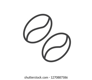 coffee seed line icon illustration vector,coffee seed line icon illustration design