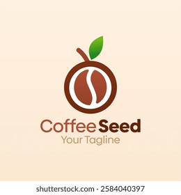 Coffee Seed Logo Design Template. Good for Business, Agency, Community and Organization