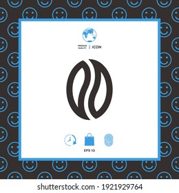 Coffee seed - logo. Element for your design