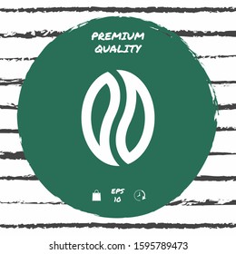 Coffee seed - logo. Graphic elements for your design