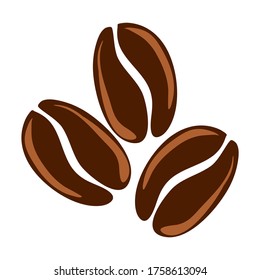 Coffee seed vector for decoration and logo design 