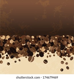 coffee seeds background 