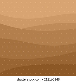 Coffee seeds and brown waves background pattern