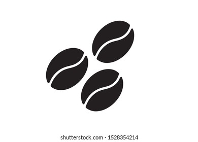 Coffee seeds icon vector isolated