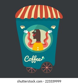Coffee seller.