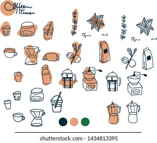 Coffee set cafe for sell