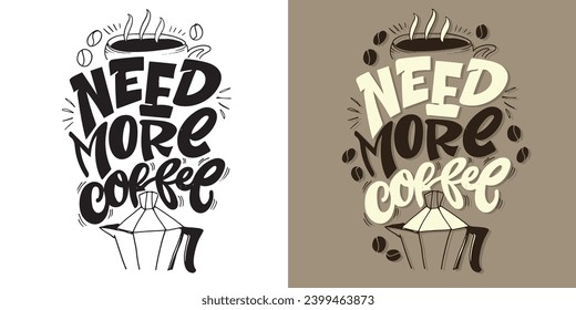 Café. Dibujo manual de café de doodle, elementos de diseño, plantilla para tela, café, menú, patrón.