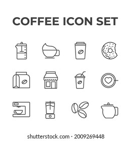 Kaffeesatz-Symbol, einzelne Kaffeesatz-Symbol, Vektorgrafik