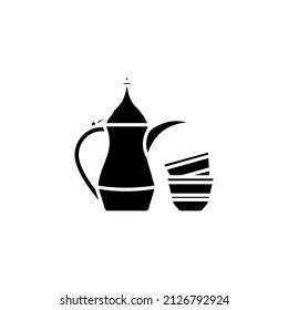 icono de juego de café en vector. Logotipo