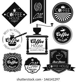 coffee set labels