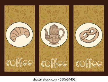 coffee. set of labels, banners
