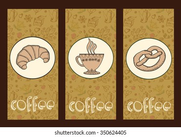 coffee. set of labels, banners
