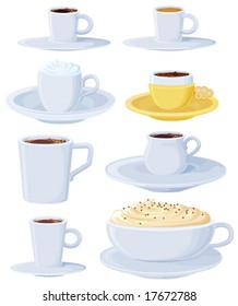 Coffee set light blue